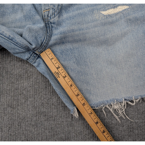 Vintage Abercrombie & Fitch Jean Shorts Mens 34 Y2K Distressed Jorts Grunge 90s - Picture 3 of 5